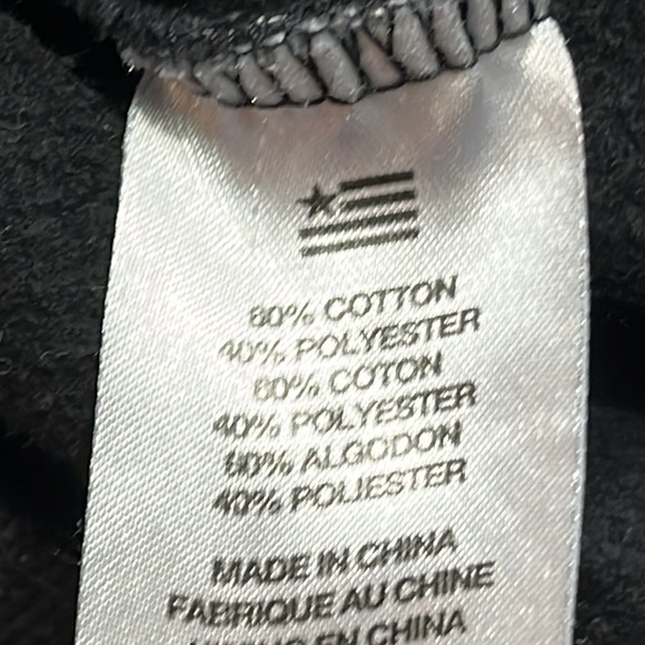 Hollywood BLACK gray splatter Hoodie street art punk edgy rock sweatshirt men M - Picture 10 of 15